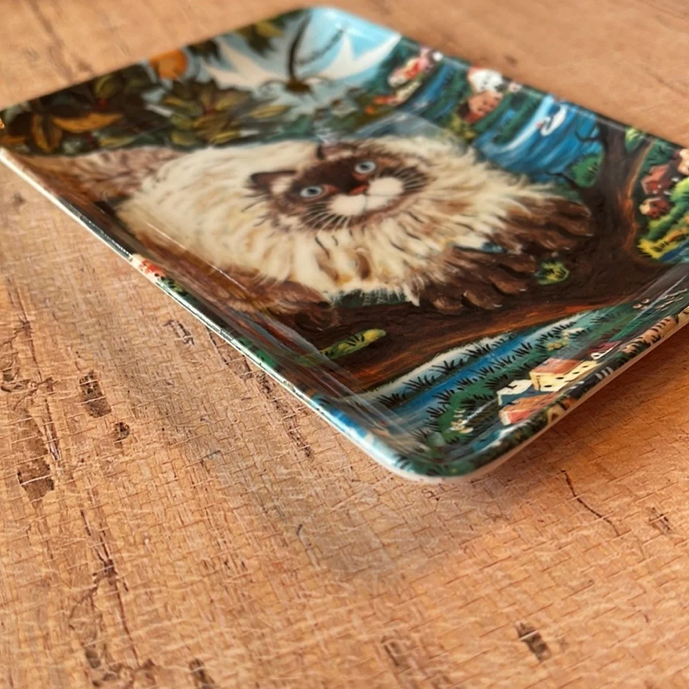 Decorative Crafts Inc Cat Trinket Tray
